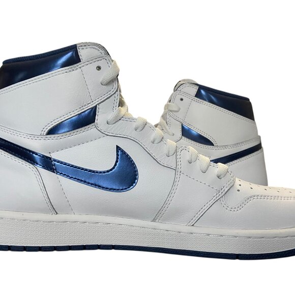 Air Jordan 1 Retro High OG 2016 Mens Shoes Size 13 Metallic Navy 555088 106